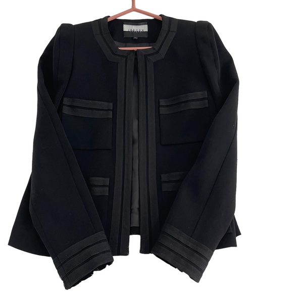 JAEGER London woman’s black jacket size 8 so classy! - Picture 1 of 6